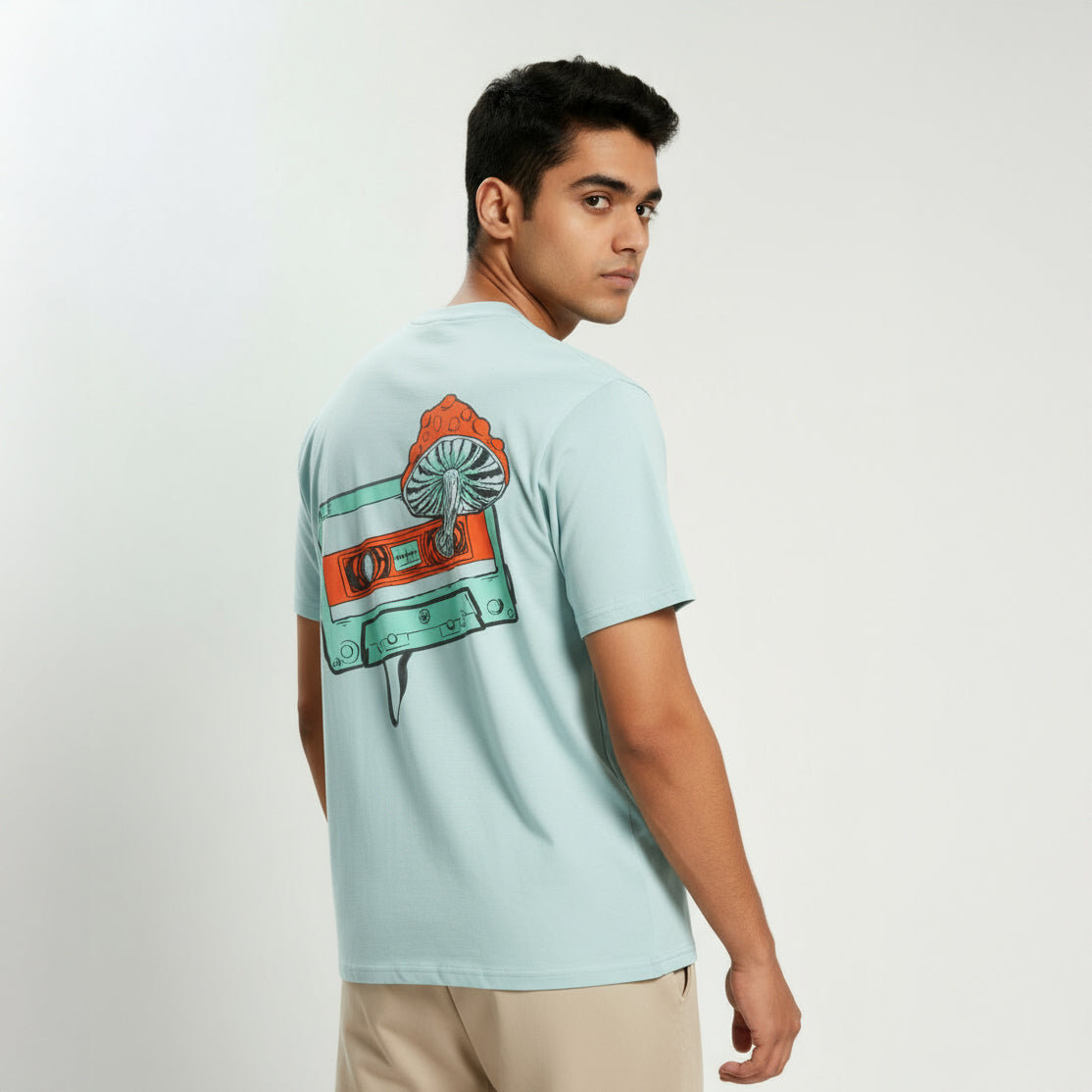 Cassette Mushroom Printed T-shirt