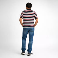Classic Striped Cotton Polo T-Shirt