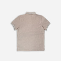 Men’s Solid Beige Cotton Polo T-Shirt