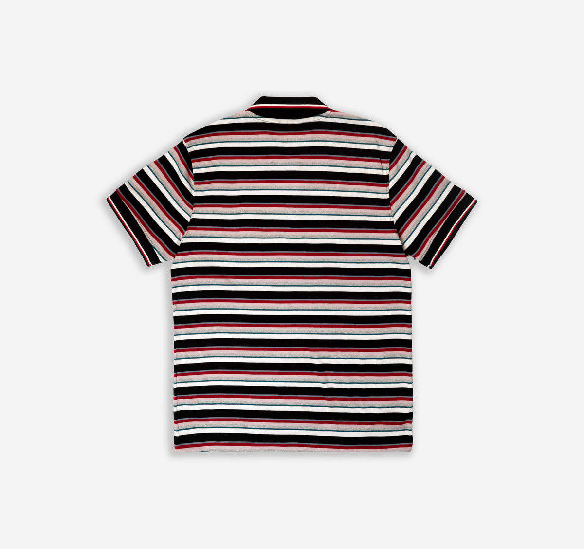 Classic Striped Cotton Polo T-Shirt