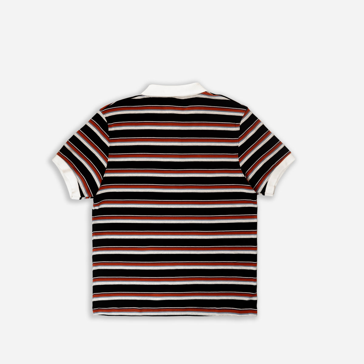 Classic Striped Cotton Polo T-Shirt