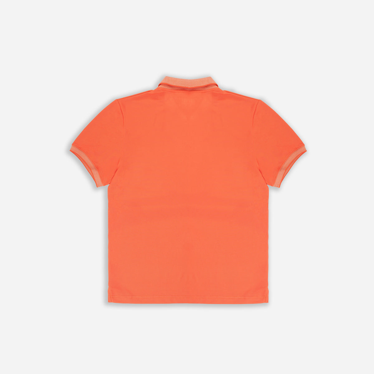 Men’s Solid Orange Cotton Polo T-Shirt