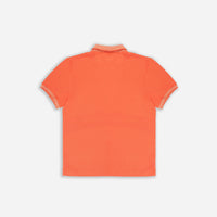 Men’s Solid Orange Cotton Polo T-Shirt