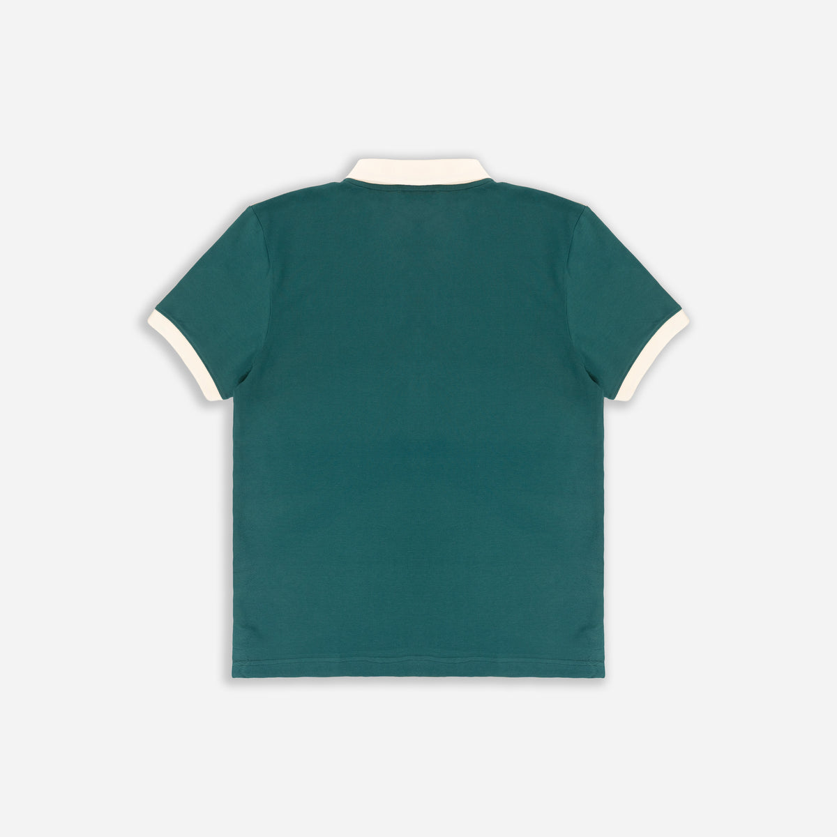 Men’s Solid Dark Green Cotton Polo T-Shirt