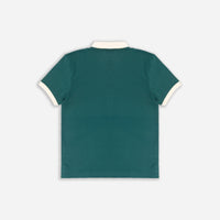 Men’s Solid Dark Green Cotton Polo T-Shirt
