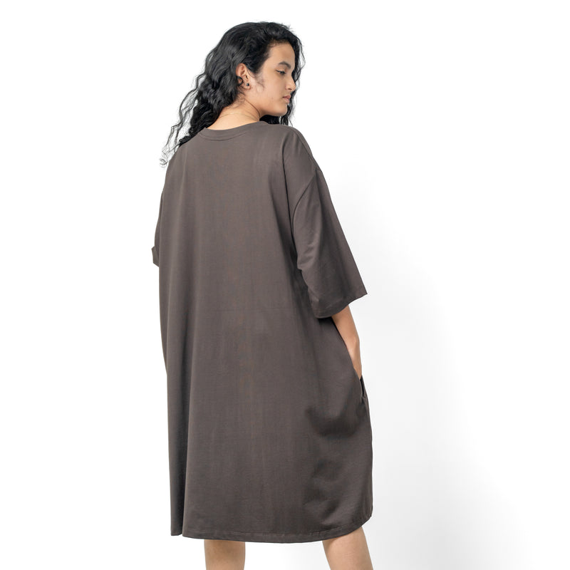 Brown Oversized comfy Indian Heritage Tee