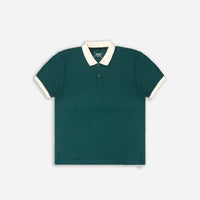 Men’s Solid Dark Green Cotton Polo T-Shirt