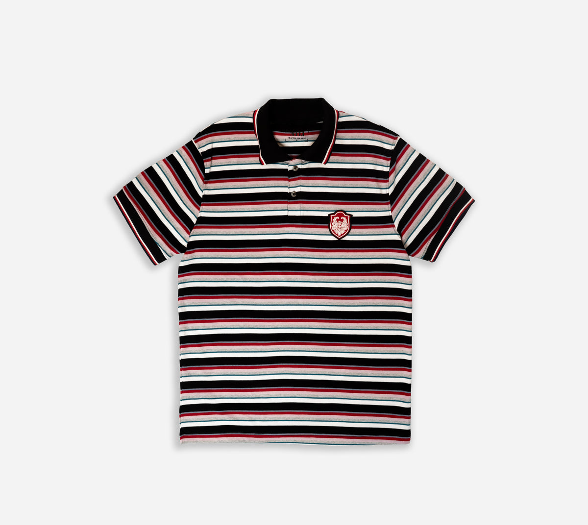 Classic Striped Cotton Polo T-Shirt