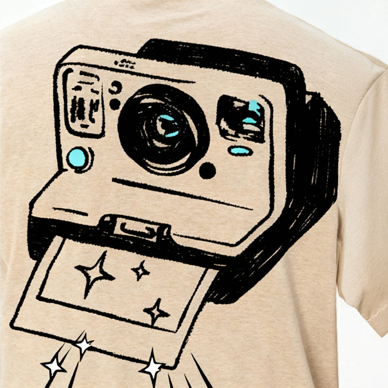 polaroid camera Printed T-shirt